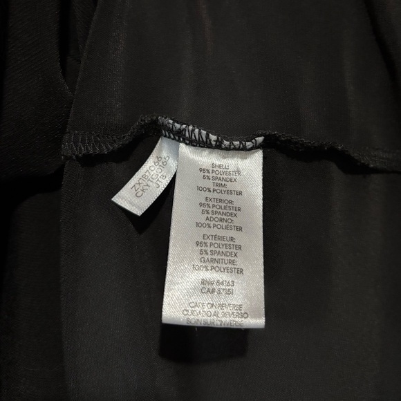 Calvin Klein, Elegant Black Flutter-Sleeve Blouse, Plus Size 3X - Picture 7 of 8